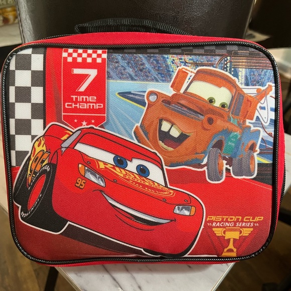 NWOT Disney Pixar Cars Piston Cup Racing Series 7 Time Champ lunchbox insulated - Picture 2 of 9